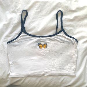 Forever 21 Butterfly Crop Top